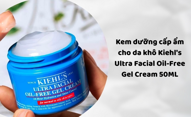 Kem Dưỡng Cấp Ẩm Cho Da Khô Luôn Căng Bóng Ngậm Nước Kiehl's Ultra Facial Oil-Free Gel Cream 50ML