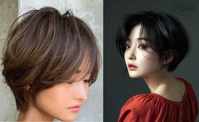 Pixie nữ kết hợp mái dài