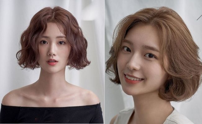 Kiểu tóc ngắn uốn gợn sóng nước