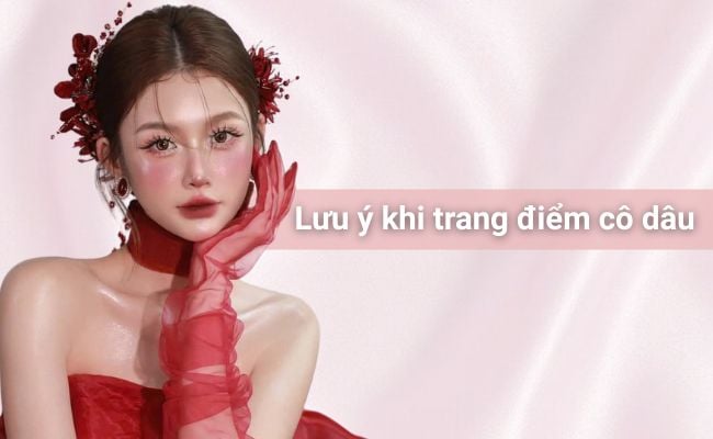 Những lưu ý khi trang điểm cô dâu