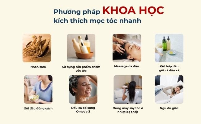 Phương pháp khoa học giúp tóc mọc nhanh trong 3 ngày
