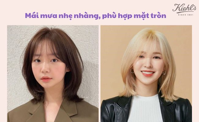 Top kiểu tóc cho mặt tròn gọn, xinh xắn