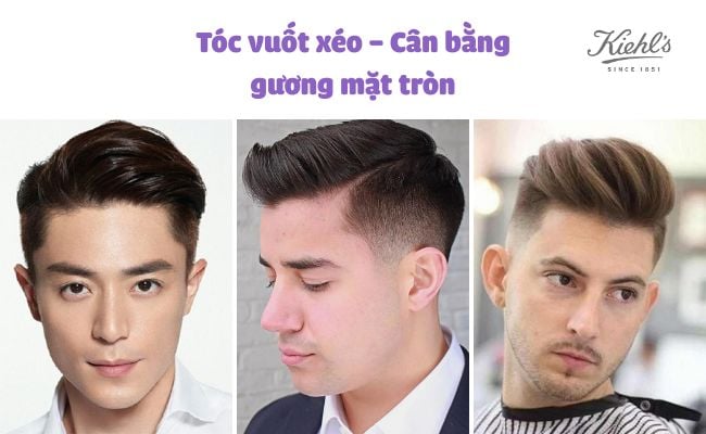 kiểu tóc nam mặt tròn béo