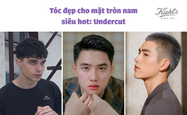 kiểu tóc nam mặt tròn béo