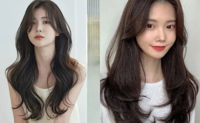 Tóc xoăn phù hợp mặt vuông