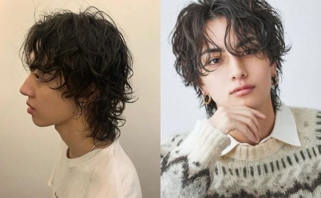 Tóc dài nam dập xù thu hút