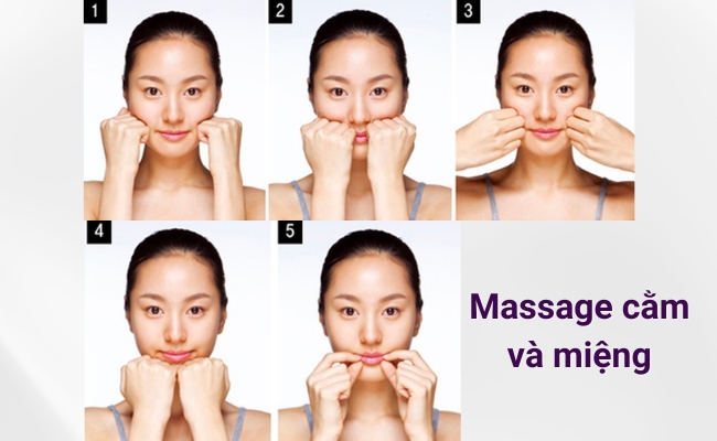 Khóe miệng và cằm là vùng thường bị lãng quên khi bạn thực hiện massage mặt
