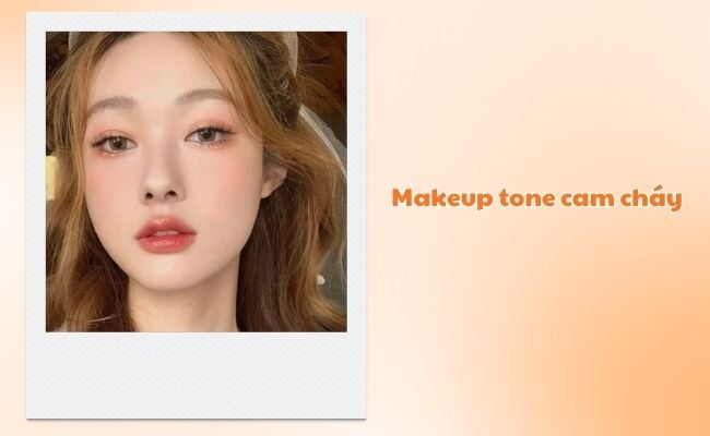 Makeup tone cam cháy cá tính