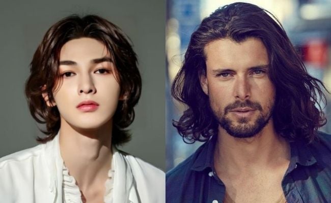 Kiểu tóc xoăn dài cho nam phong cách