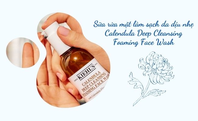 Sữa rửa mặt Calendula Deep Cleansing Foaming Face Wash Làm sạch sâu, dưỡng ẩm