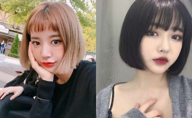 Tóc mái ngố kết hợp tóc bob năng động