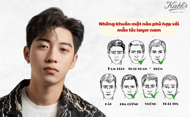 Những khuôn mặt nào phù hợp với mẫu tóc layer nam