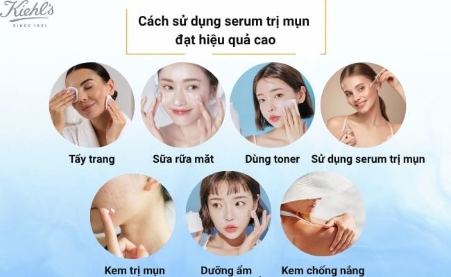 Các bước skincare trong quá trình trị mụn