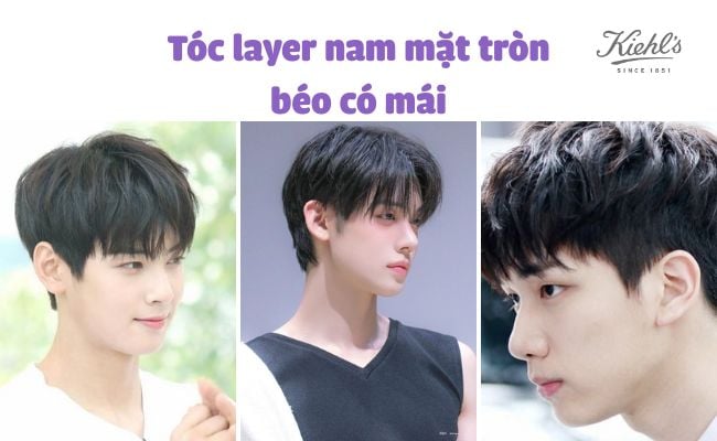 kiểu tóc nam mặt tròn béo