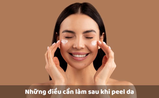 Những điều cần làm sau khi peel da