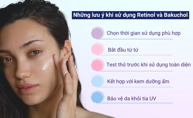Các lưu ý khi dùng Retinol, Bakuchiol