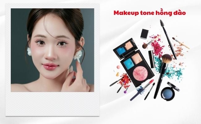 Makeup tone hồng đào rạng rỡ