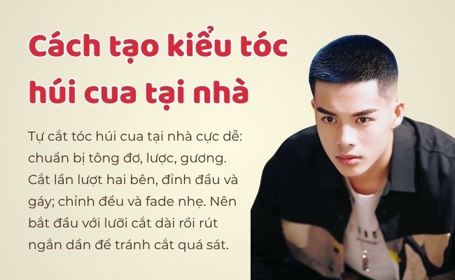 Cách tạo kiểu tóc húi cua tại nhà