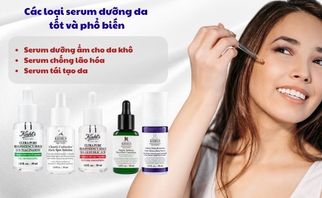 các loại serum dưỡng da phổ biến hiện nay