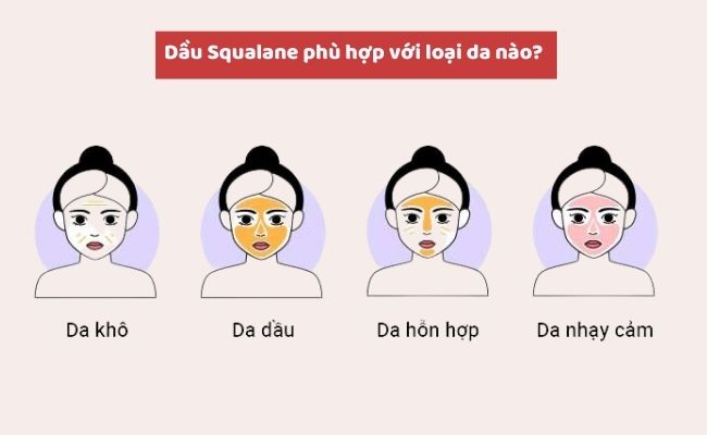 Dầu Squalane phù hợp với loại da nào?