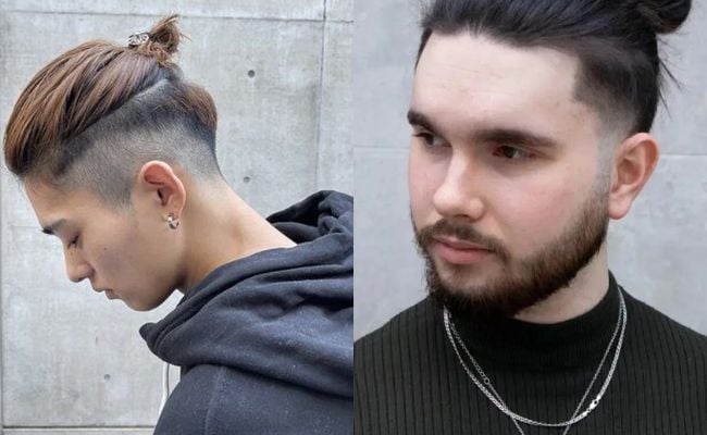 Tóc nam cạo 2 bên Top Knot