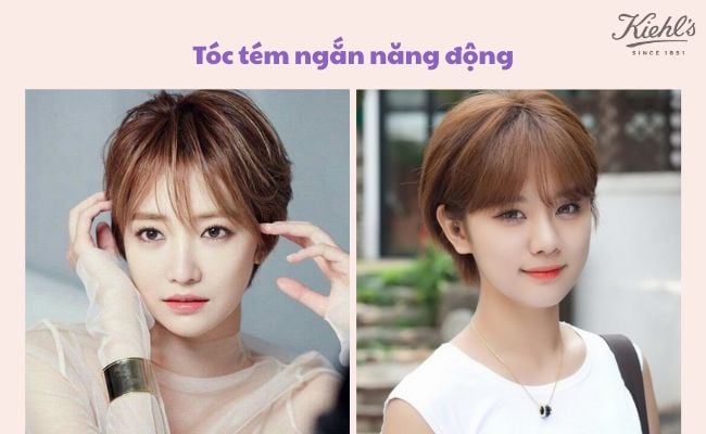 Top kiểu tóc cho mặt tròn gọn, xinh xắn