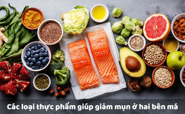 Các loại thực phẩm giúp giảm mụn ở hai bên má