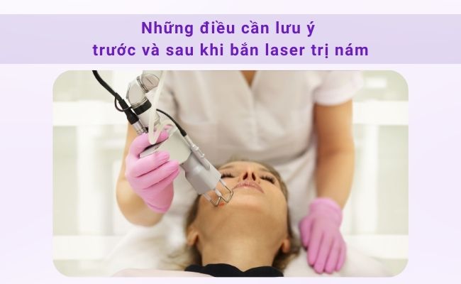 Sau khi bắn laser, nên chăm sóc da theo hướng dẫn của bác sĩ