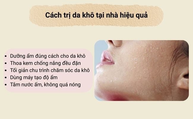 Cách trị da khô tại nhà hiệu quả
