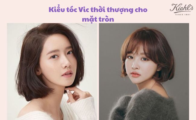 Top kiểu tóc cho mặt tròn gọn, xinh xắn