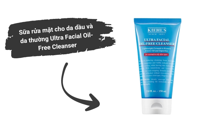 Sữa rửa mặt cho da dầu và da thường Ultra Facial Oil-Free Cleanser