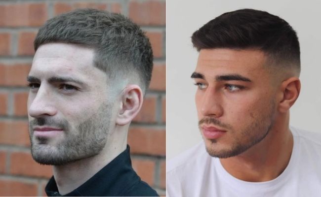 Kiểu tóc ngắn nam mặt dài gầy Crew Cut