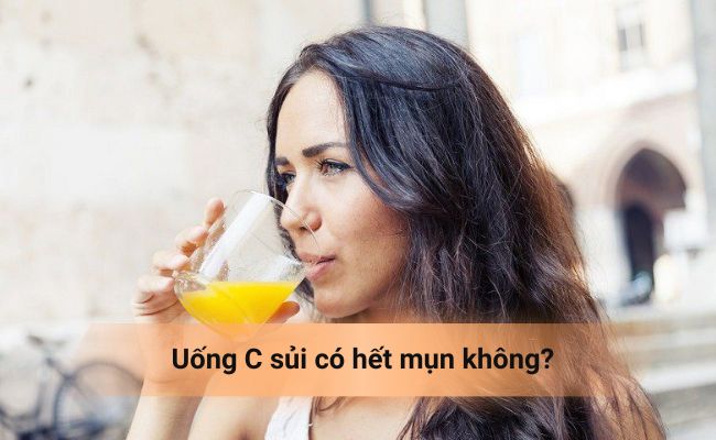 Uống C sủi có hết mụn không