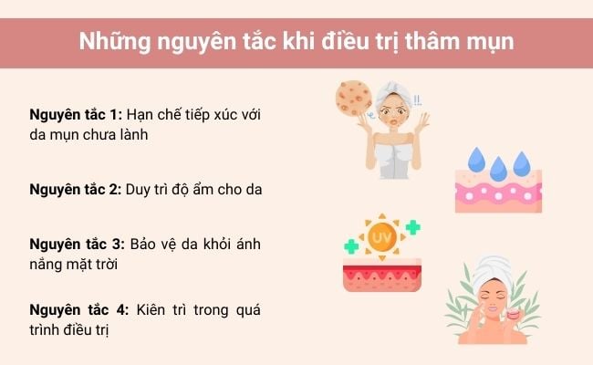 Các nguyên tắc khi điều trị thâm mụn