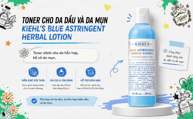 Toner Kiehl’s Blue Astringent Herbal Lotion