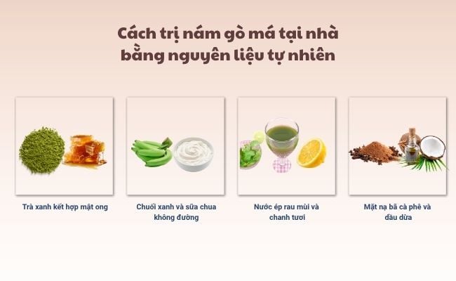 Cách trị nám gò má tại nhà bằng nguyên liệu tự nhiên