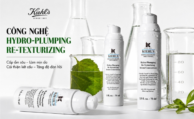Serum cấp ẩm Kiehl's Hydro-Plumping Re-Texturizing Serum Concentrat