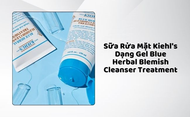 Sữa Rửa Mặt Kiehl’s Dạng Gel Blue Herbal Blemish Cleanser Treatment