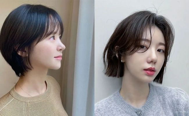 Tóc mái chữ bát kết hợp tóc bob ngắn tạo điểm nhấn