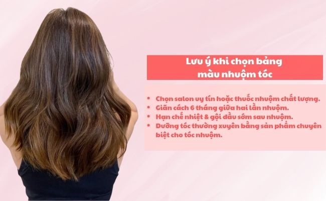 Lưu ý khi chọn bảng màu nhuộm tóc