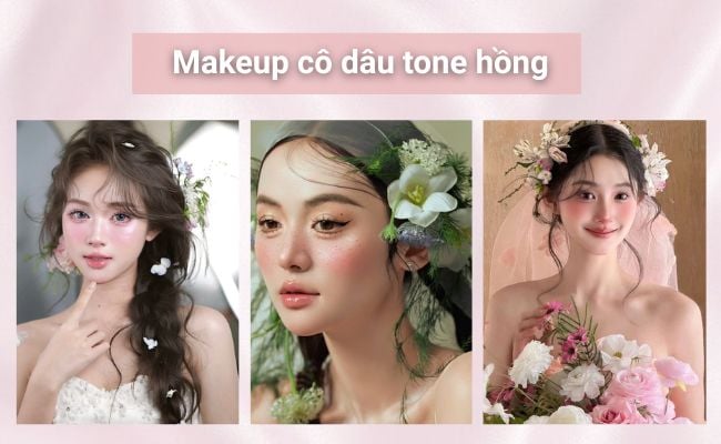 Các tone makeup cô dâu phổ biến hiện nay
