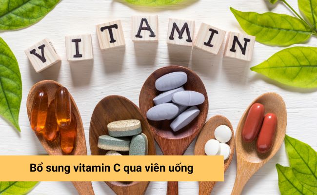 Bổ sung vitamin C dạng uống để làm sáng da và tăng cường sức đề kháng