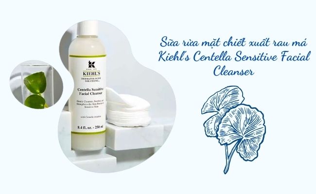 Sữa rửa mặt chiết xuất rau má Kiehl’s Centella Sensitive Facial Cleanser