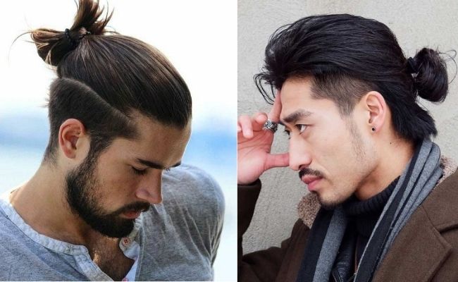 Tóc nam mặt dài Man Bun chất ngầu