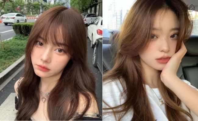 Màu tóc nhuộm không cần tẩy nâu hạt dẻ