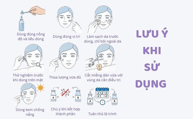 Lưu ý khi sử dụng Acid Salicylic
