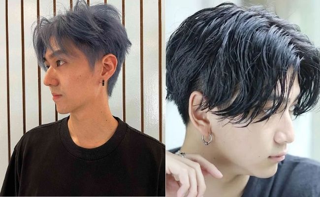Tóc layer nam 2 mái duỗi xù hài hòa