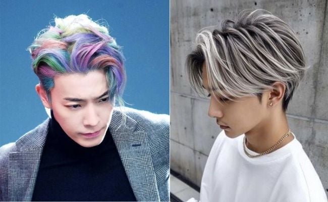 Tóc 7/3 highlight trendy