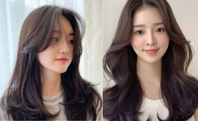 Tóc hai mái tạo hiệu ứng bồng bềnh