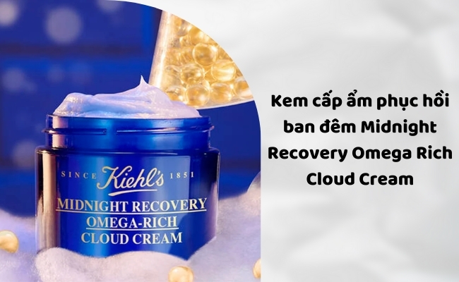 Kem dưỡng ẩm phục hồi ban đêm Midnight Recovery Omega Rich Cloud Cream